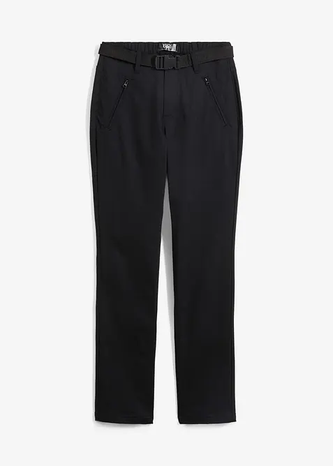Pantalon déperlant en twill extensible avec ceinture, bonprix