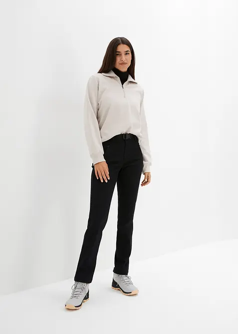 Pantalon déperlant en twill extensible avec ceinture, bonprix