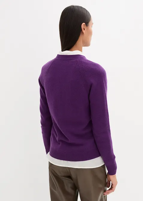Cashmerestrickjacke mit Good Cashmere Standard®-Anteil, bonprix