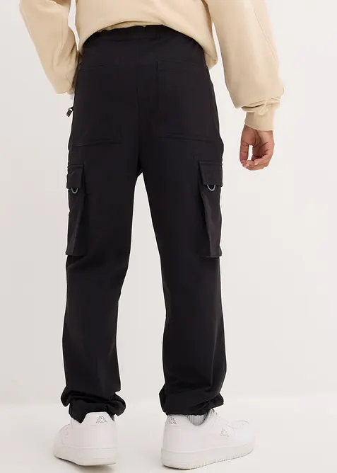 Pantalon cargo en softshell extensible et déperlant, taille réglable, bonprix