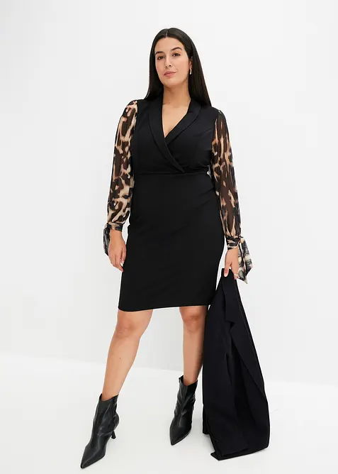 Etuikleid mit tiefem Ausschnitt, bonprix