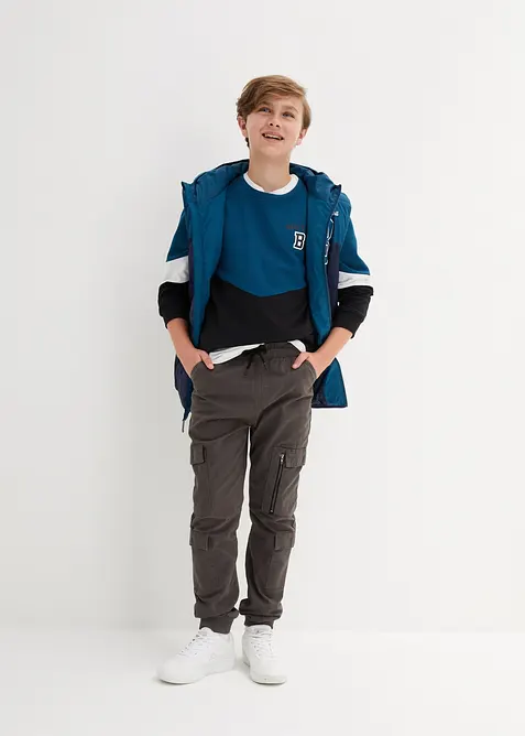 Pantalon cargo Regular 100% coton, bonprix