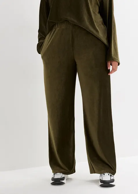 Weite Schlupfhose in Cordoptik, bonprix