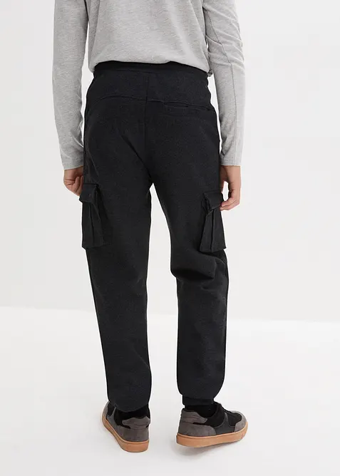 Pantalon de jogging à poches cargo en coton mélangé, bonprix