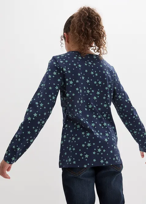 Langarmshirt aus reiner Bio-Baumwolle (3er Pack), bonprix