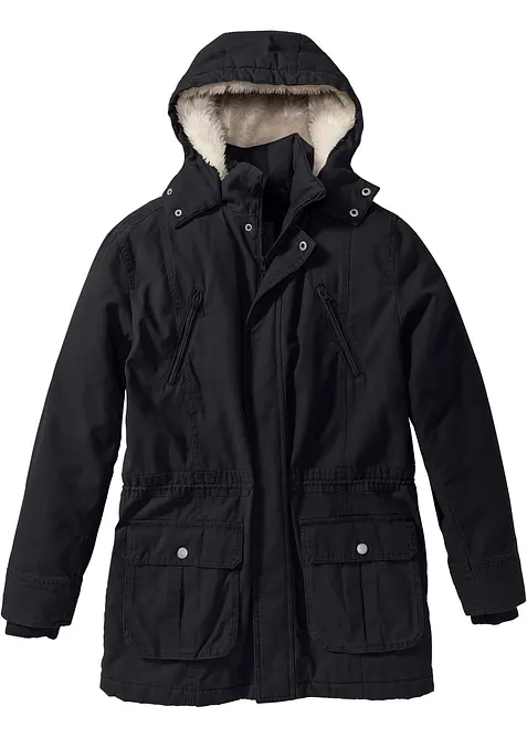 Parka d’hiver avec capuche doublée peluche, bonprix