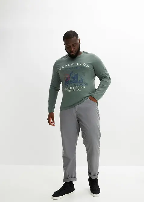 Lot de 2 T-shirts manches longues, bonprix