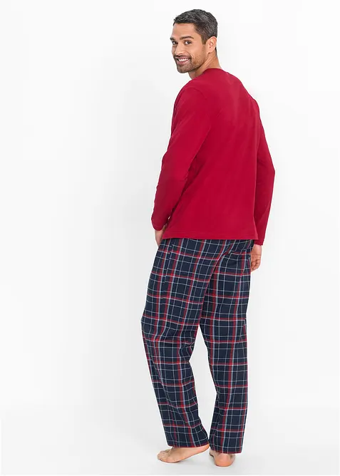 Pyjama aus reiner Bio-Baumwolle mit langen Ärmeln., bonprix