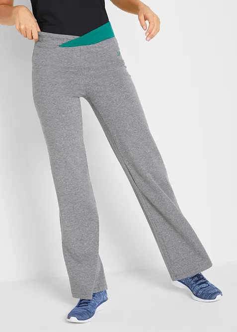 Baumwoll-Sporthose, Bootcut (2er Pack), bonprix