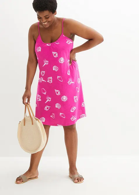 Robe d&eacute;bardeur en jersey coton, bonprix