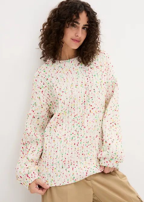 Oversized Grobstrick-Pullover, bonprix