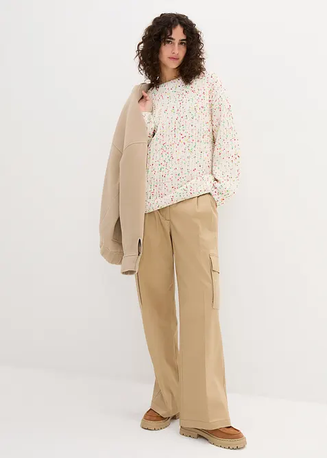 Oversized Grobstrick-Pullover, bonprix