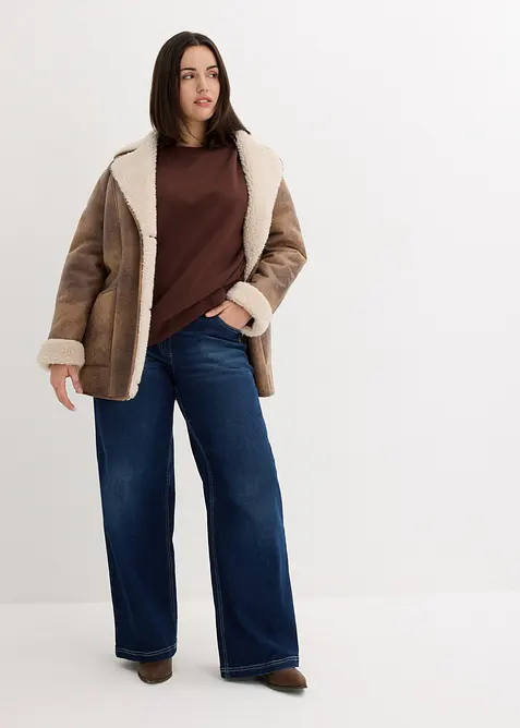 Sweat oversize 100% coton épais, bonprix