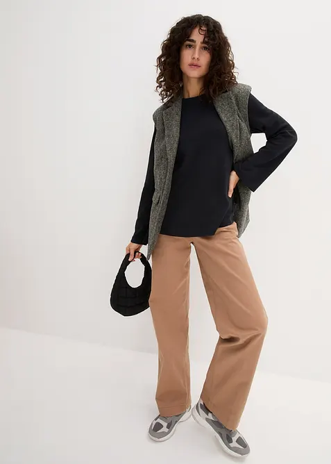 Langarmshirt aus reiner Bio-Baumwolle, bonprix