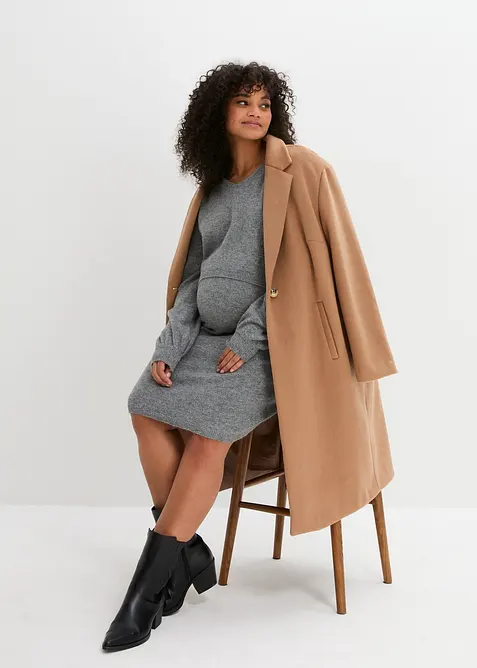 Ensemble 2 pièces en maille de grossesse avec un pull et une jupe, bonprix