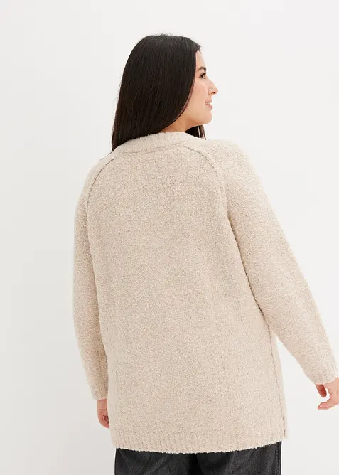 Grobstrick-Pullover aus Teddygarn, bonprix