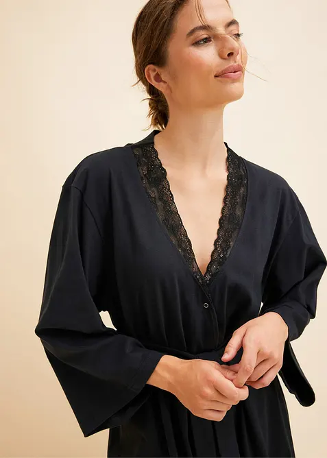 Bademantel aus reiner Baumwolle, bonprix