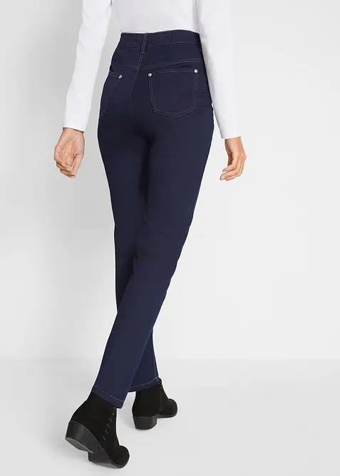 Pantalon slim taille mi-haute &eacute;lastiqu&eacute;e, bonprix