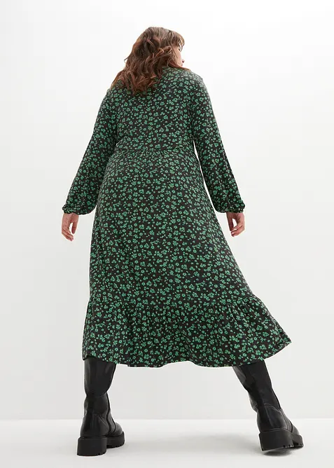 Robe fluide en jersey de viscose m&eacute;lang&eacute;e, bonprix