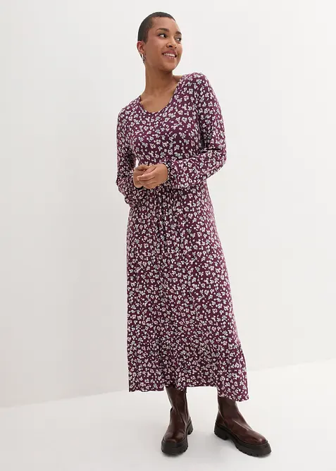 Robe fluide en jersey de viscose mélangée, bonprix