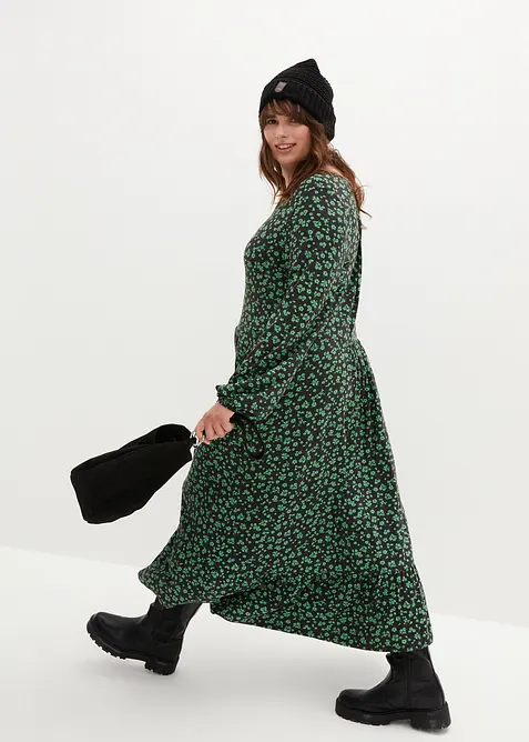 Robe fluide en jersey de viscose m&eacute;lang&eacute;e, bonprix