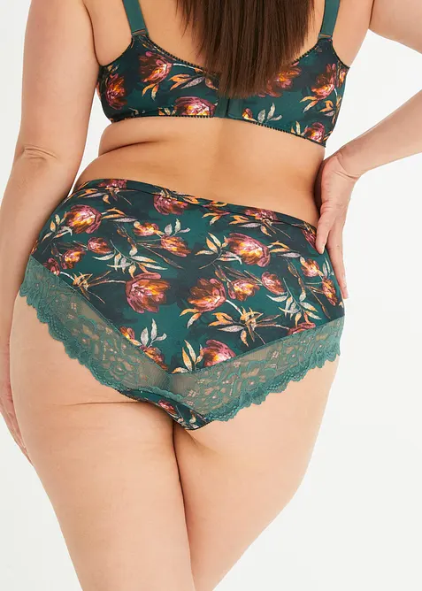 Lot de 2 slips Maxi avec dentelle, bonprix