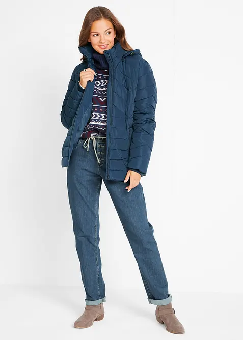 Doudoune légère avec capuche amovible, bonprix