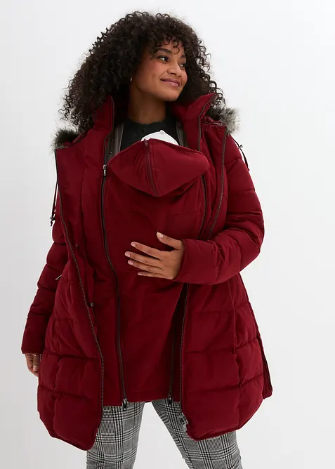 3-in-1 warm wattierte Umstands- und Tragejacke, bonprix