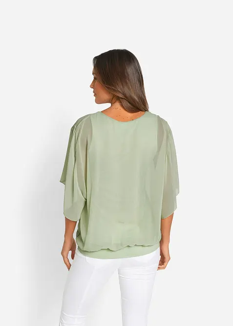 Chiffonbluse mit Untertop, bonprix