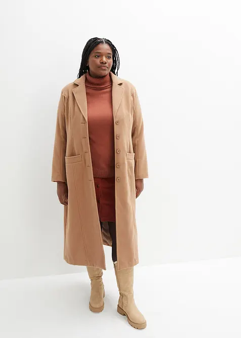 Stretch-Cordrock mit Knopfleiste, bonprix