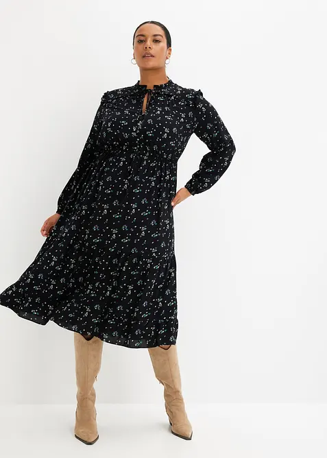 Robe midi 100% viscose, bonprix