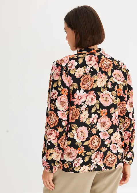 Chemisier imprim&eacute; &agrave; lavalli&egrave;re, bonprix