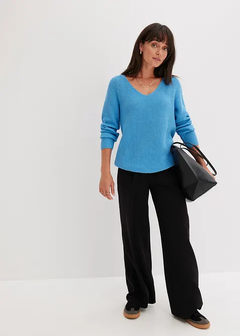 Pull côtelé 100% coton, bonprix