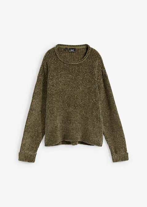 Pull oversize en maille chenille toute douce, bonprix