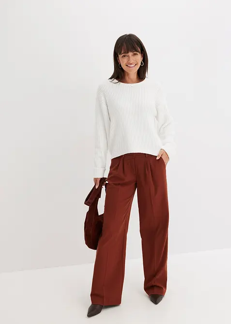 Oversize-Pullover aus weichem Chenille, bonprix