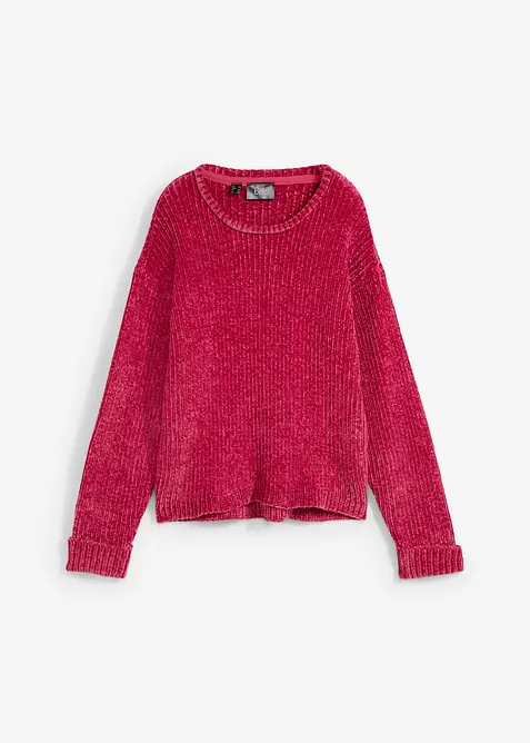 Pull oversize en maille chenille toute douce, bonprix