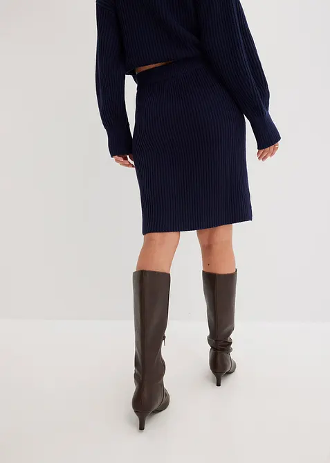 Jupe en maille 100% coton, bonprix