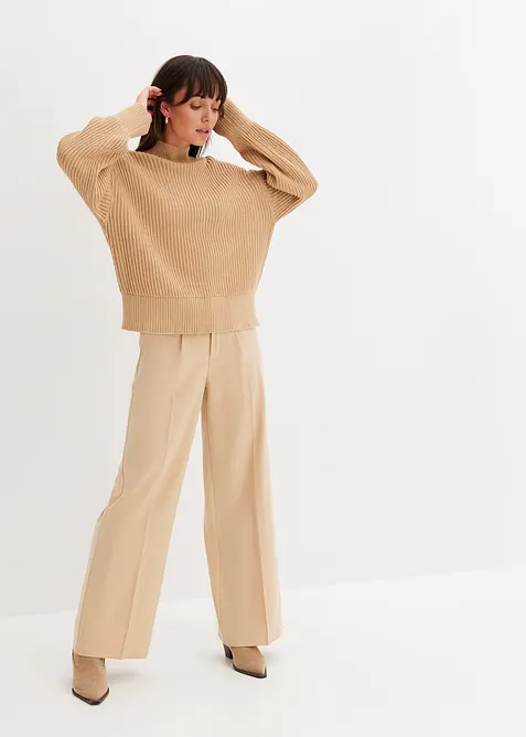 Oversize-Pullover aus reiner Baumwolle, bonprix