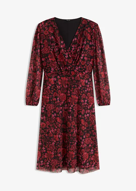 Jersey-Kleid aus Mesh, bonprix