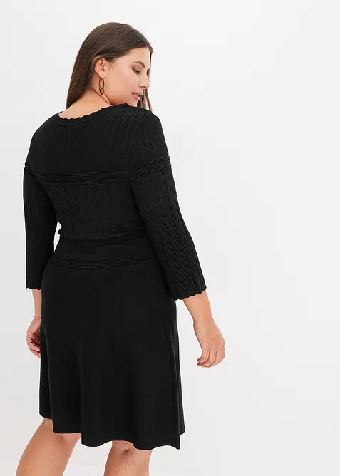 Strickkleid mit Ajourmuster, bonprix