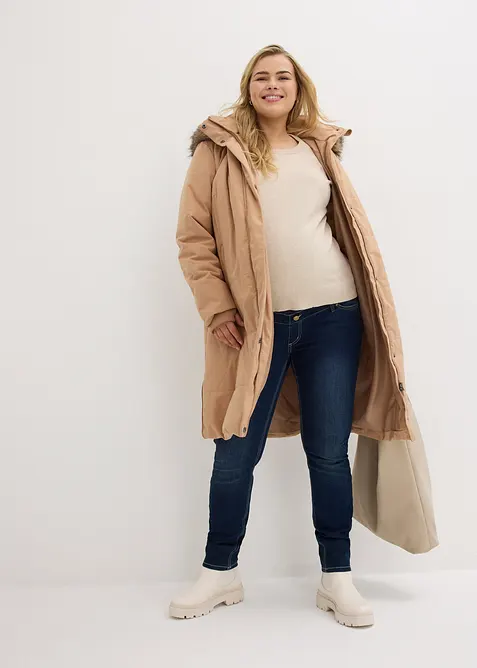 Wattierter 3-in-1 Umstands- und Tragemantel, bonprix