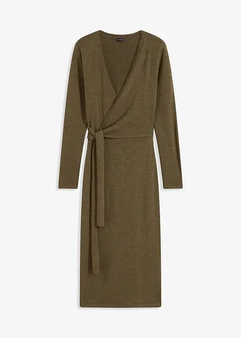 Robe midi en maille, bonprix