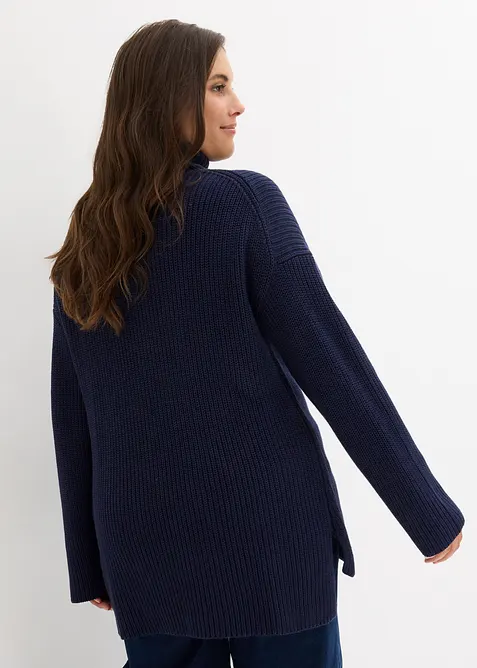 Pull col roulé 100% coton, bonprix