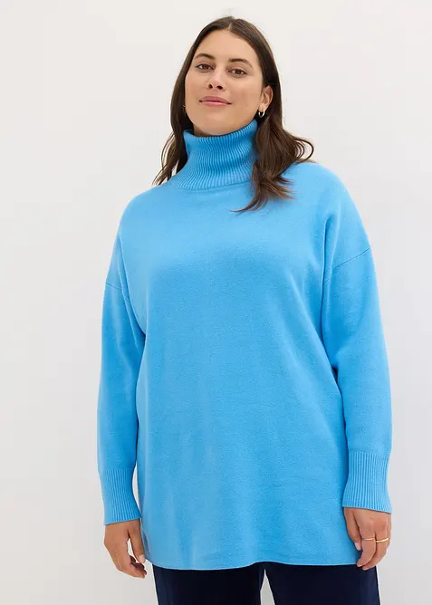 Gerippter Pullover aus reiner Baumwolle, bonprix