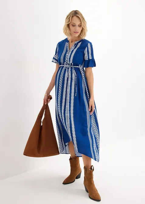 2-in-1 Umstands- und Stillkleid aus fließender Viskose, bonprix