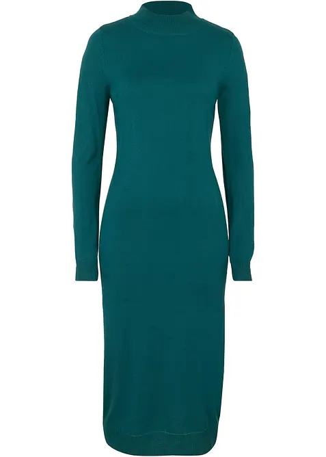 Robe en maille à col montant, bonprix