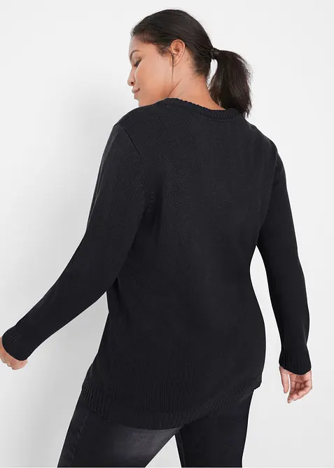 Pull de No&euml;l avec sequins r&eacute;versibles, bonprix