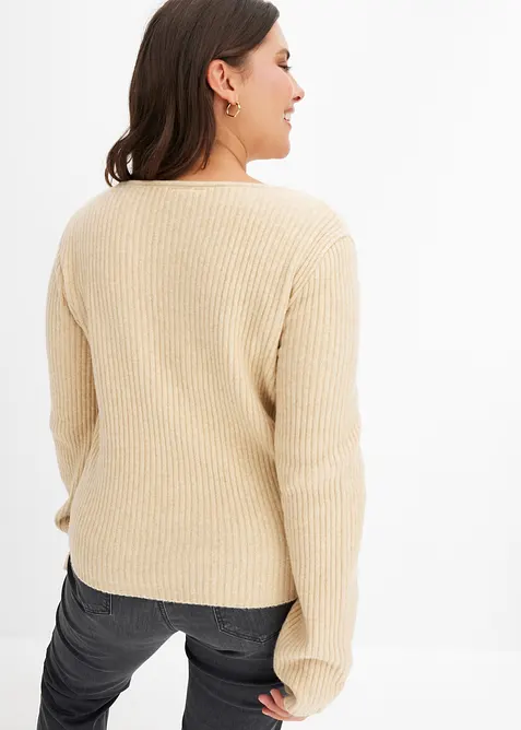 Pullover mit Karree-Ausschnitt, bonprix