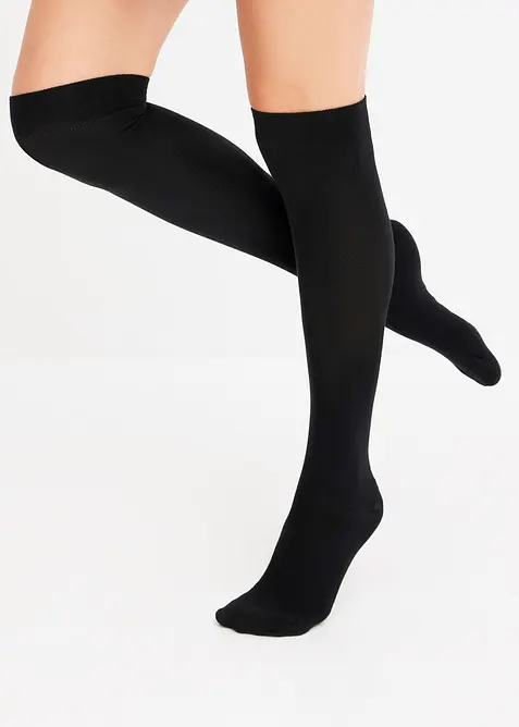 Overknee Strümpfe aus Modal (3er Pack), bonprix