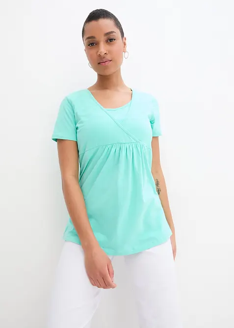 Lot de 2 T-shirts de grossesse et d&rsquo;allaitement, bonprix